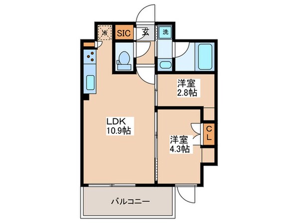 ルフォンプログレ中野坂上の物件間取画像